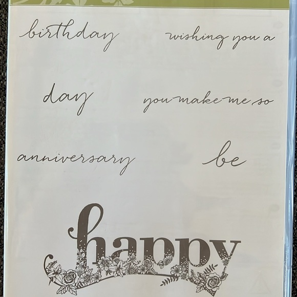 Stampin’ Up! Happy Wishes Stamp Set NEW 16 Stamps Total Retired - Picture 6 of 8